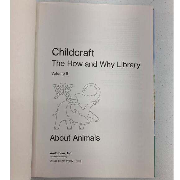 Vintage 1988 Childcraft How And Why Library About Animals Childrens Encyclopedia - Picture 4 of 13